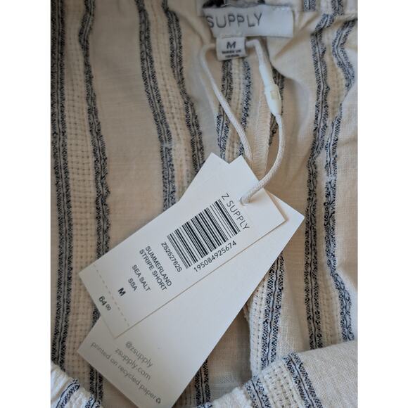 NWT Z SUPPLY Savoy Stripe Tank & Summerland Short Set Sea Salt Medium - Picture 11 of 12